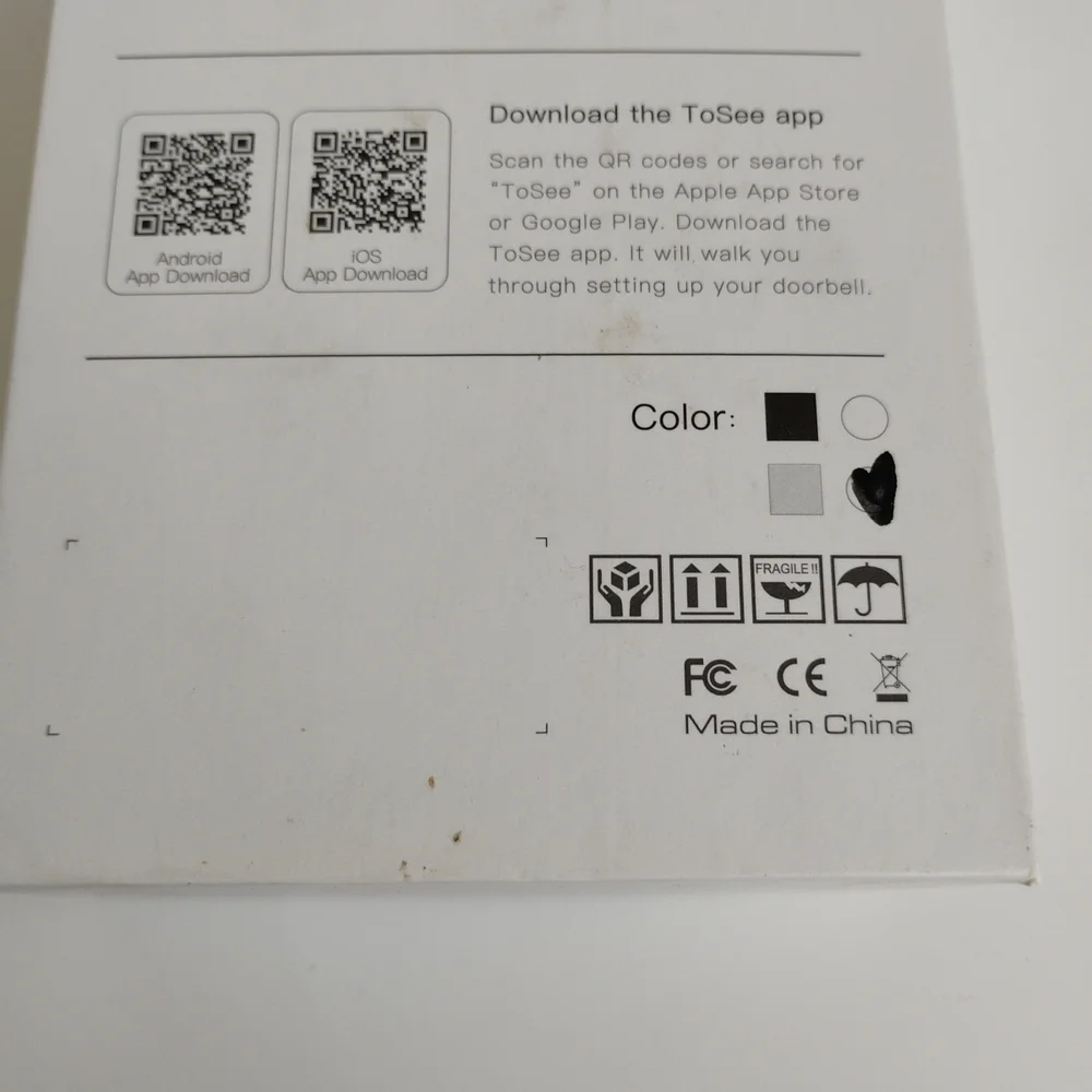 Silver Video Doorbell